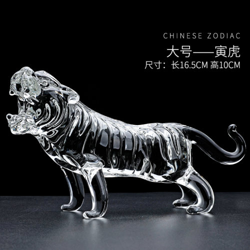 水晶12十二生肖鼠牛虎兔龙蛇马羊猴鸡狗猪客厅工艺品属相装饰摆件 - 图2