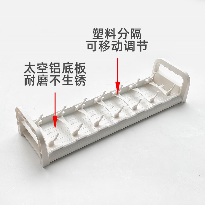 厨房橱柜拉篮用抽屉内置碗碟架盘碗架可调节台面收纳沥水置物架白,淘宝优惠券,粉丝福利购,淘宝优惠卷