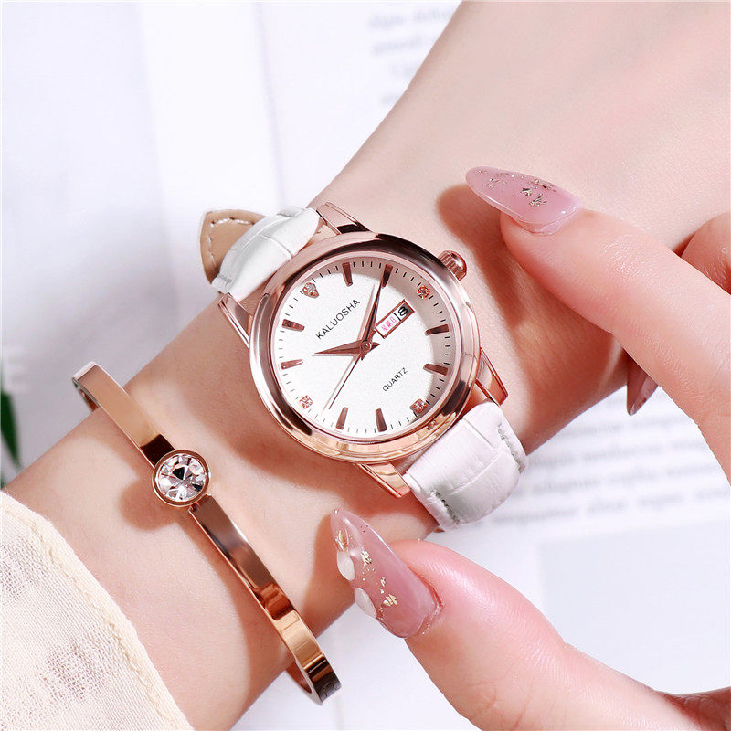 卡罗莎女新款时尚气质防水钢带女表 卡罗莎国产腕表