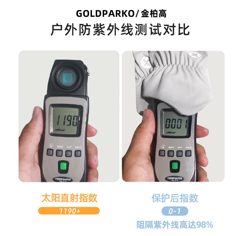 goldparko金柏高防晒手套冰丝手套女防紫外线薄款开车电动车夏季 - 图2