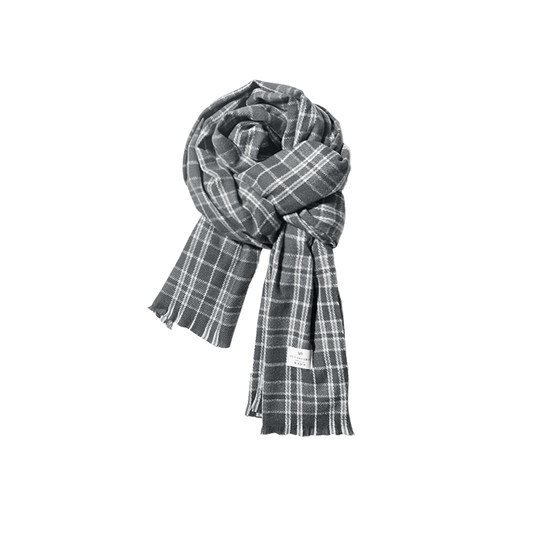 Women's winter scarf 2023 new autumn and winter plaid men's scarf