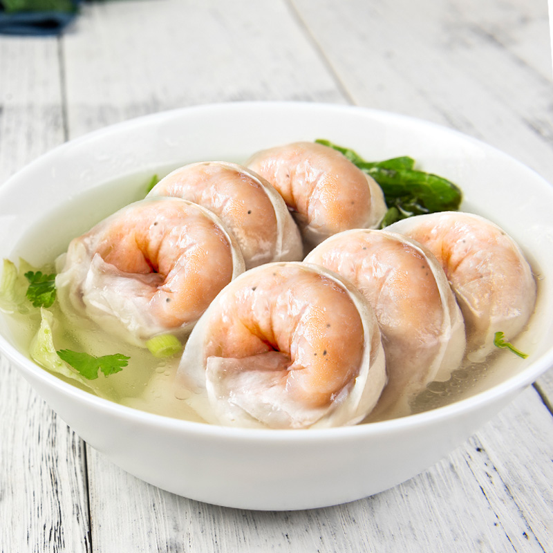 四海鱼皮饺鱼肉饺子黑松露鱼饺火锅食材海鲜饺子鱼皮角16个装200g-图0