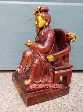 铜清罡雷祖像大号家居工艺摆件