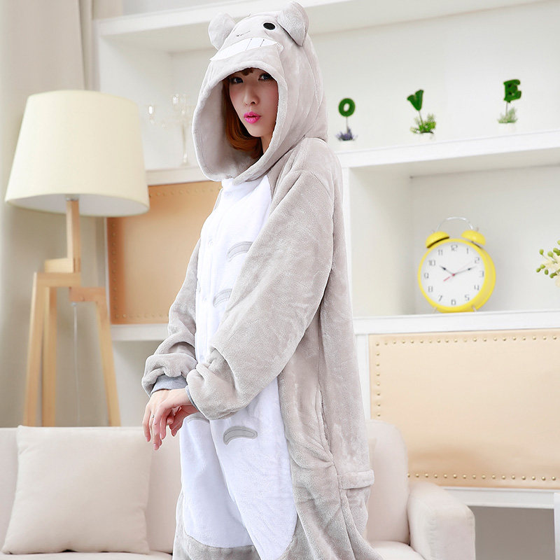 秋冬季男女情侣成人可爱恐龙睡衣 一阳指服饰睡衣/家居服套装