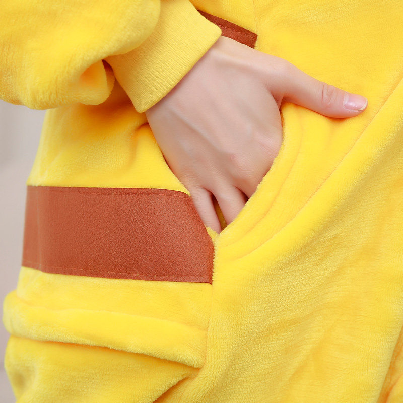 秋冬季法兰绒男女情侣成人可爱睡衣 一阳指服饰睡衣/家居服套装