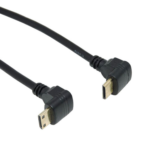 XY Mini HDMI转接头 迷你HDMi公转HDMI母 15cm 直角90度 - 图1