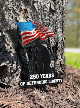 跨境创意Years of Defending Liberty Metal Garden周年金属插牌