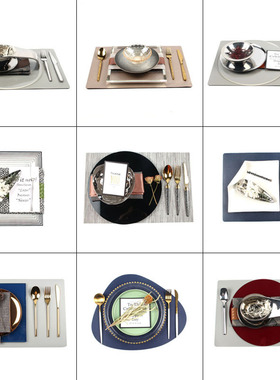 意式样板房餐具套装展厅餐桌摆台