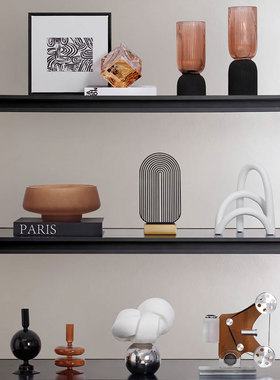 轻奢意式极简摆件现代酒柜装饰品