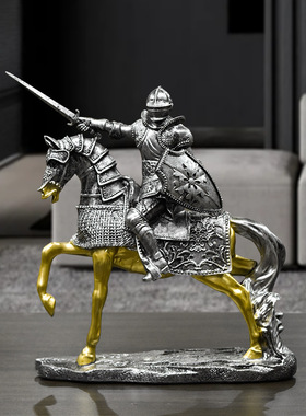 复古工业风罗马武士骑士机甲摆件