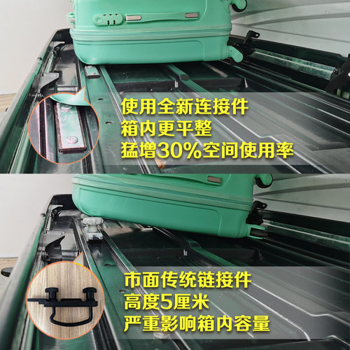 威派汽车车顶箱行李箱SUV轿车通用专用车载旅行超薄大容量汉兰达 - 图0