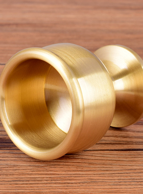 纯铜拉丝高脚供杯仿古供佛圣水净水杯家用关公财神关公铜酒杯茶杯