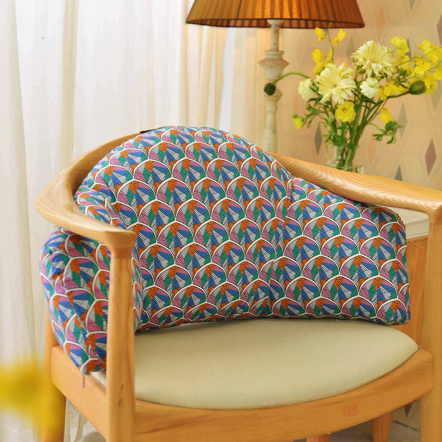 阳春小镇腰枕靠垫办公椅靠背垫工位腰靠垫护腰座椅腰托可拆洗久坐,淘宝优惠券,粉丝福利购,淘宝优惠卷