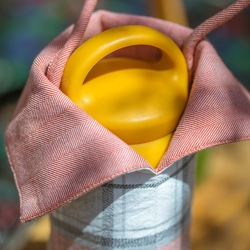 阳春小镇布艺水壶水杯套子保温杯套背带隔热防摔保护套袋子,淘宝优惠券,粉丝福利购,淘宝优惠卷