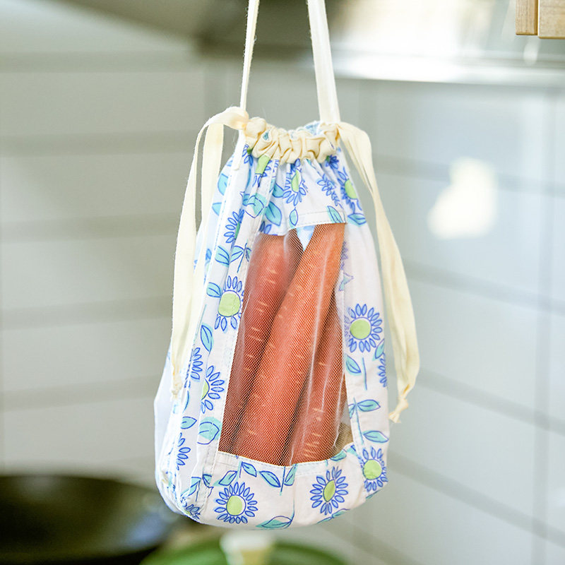 阳春小镇果蔬厨房收纳袋可视结实耐用大容量挂袋手提透明环保袋子,淘宝优惠券,粉丝福利购,淘宝优惠卷