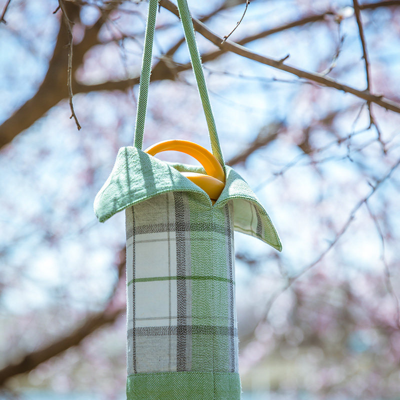 阳春小镇布艺水壶水杯套子保温杯套背带隔热防摔保护套袋子,淘宝优惠券,粉丝福利购,淘宝优惠卷