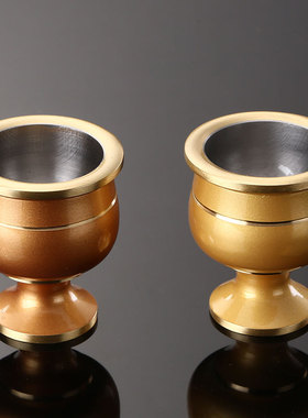 关公铜酒杯家用室内财神供水杯