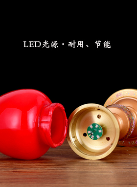 供灯波灯黄铜彩绘供奉佛前