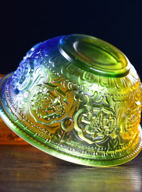 供佛密宗八供碗仿琉璃包邮