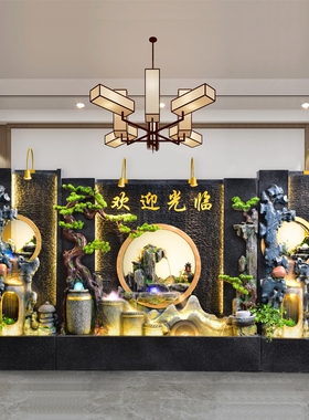假山流水喷泉景观落地大摆件