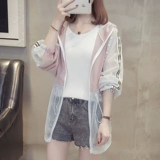 Длинная одежда для защиты от солнца, летняя одежда, дышащий лонгслив, куртка, средней длины, коллекция 2023, оверсайз