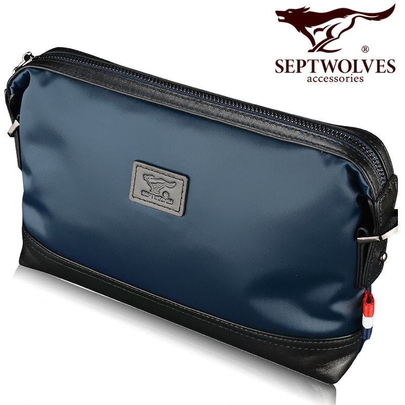 七匹狼男士休闲牛津布潮尼龙男包 septwolves赤古男士包袋