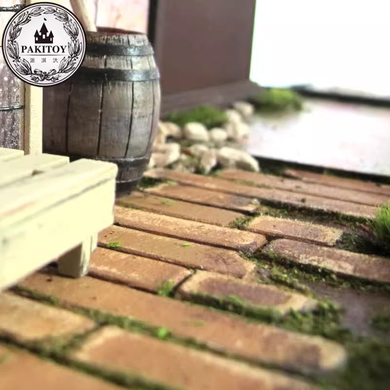 娃娃屋DIY小屋手工小屋场景dollhouse建筑模型材料仿真干花草粉 - 图1