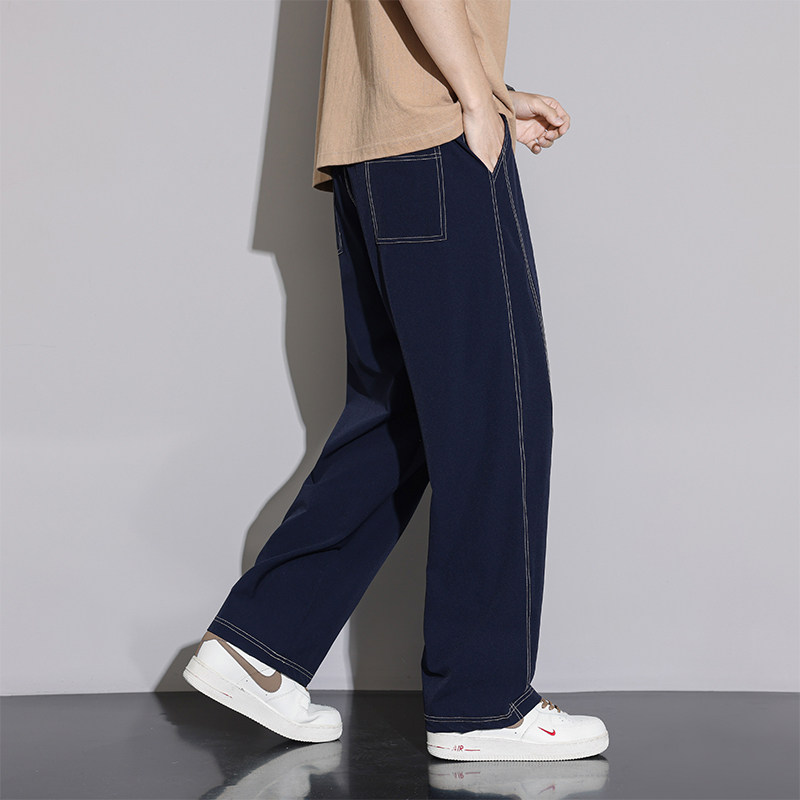 2025冰丝裤子男夏季薄款速干宽松直筒运动弹力空调休闲长裤子男士,淘宝优惠券,粉丝福利购,淘宝优惠卷