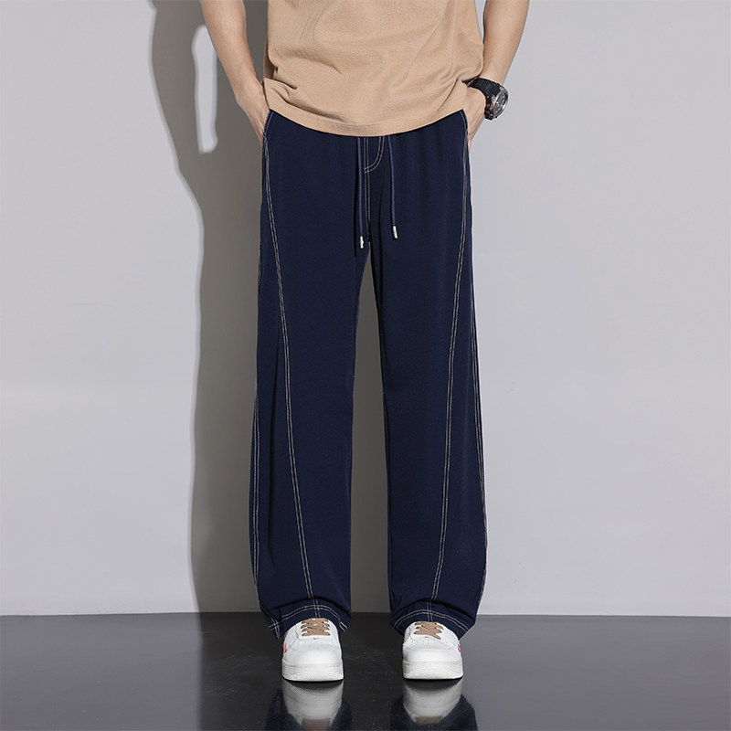 2025冰丝裤子男夏季薄款速干宽松直筒运动弹力空调休闲长裤子男士,淘宝优惠券,粉丝福利购,淘宝优惠卷