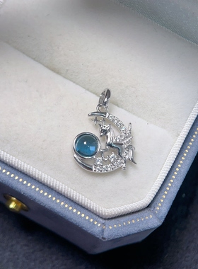 4.16更新【托帕石吊坠】天然托帕石项链吊坠女s925纯银轻奢礼物