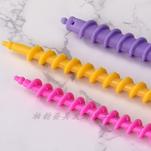 螺旋杠美发用品冷烫杠包邮螺丝杠空芯烫发杠实芯卷发杠子发廊用品 - 图1