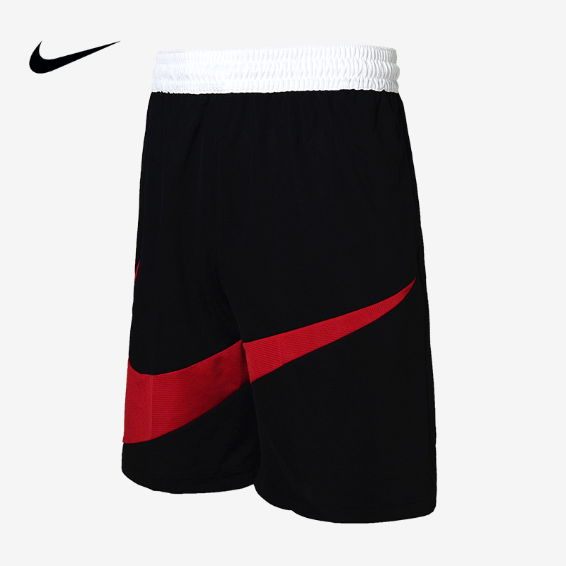 nike耐克篮球服男运动篮球短裤DRI-FIT透气速干休闲裤BV9386-010 - 图0