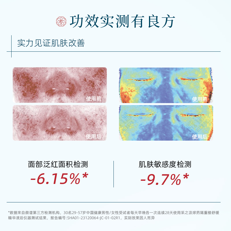 云南白药采之汲球药隔重楼舒缓修护精华敏感肌愈颜精华液30ml