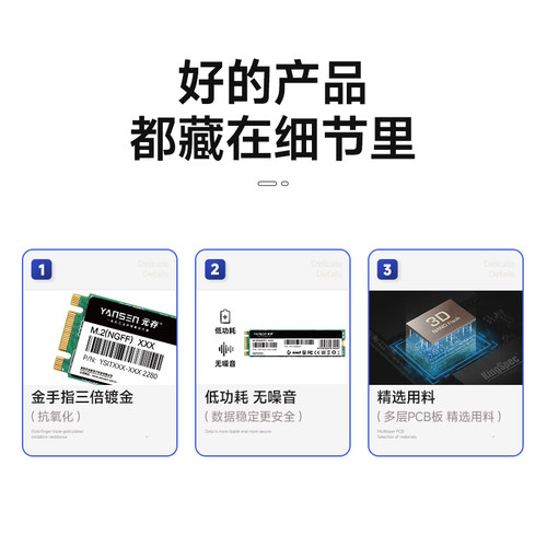 元存m2固态硬盘SATA 2280 NGFF 128G 256G 512GB工控级软路由SSD - 图0
