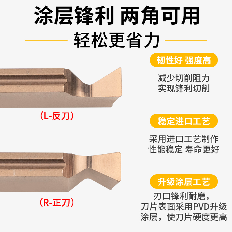 燕尾切槽刀片数控浅槽刀粒定制切刀刀杆内外端面燕尾槽成型车刀头 - 图0