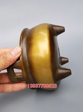 铜供佛檀香大号宣德炉