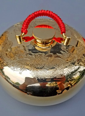 黄铜暖手汤婆子spa推背暖手宝