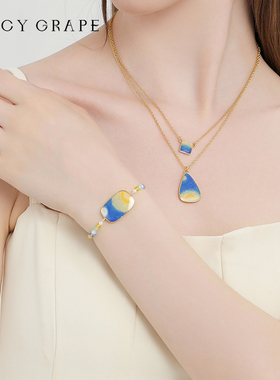 JuicyGrape原创设计星月夜手链