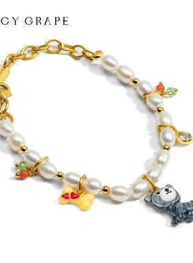 淡水珍珠手链女可爱哈