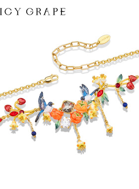 JuicyGrape高级感喜柿项链吊坠女