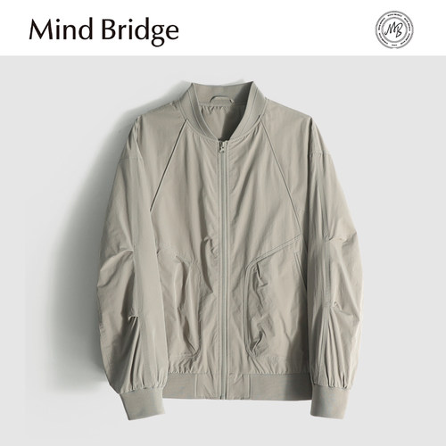 MindBridge【科隆教堂】轻量化棒球领商务休闲夹克男防风透气MA1R - 图3
