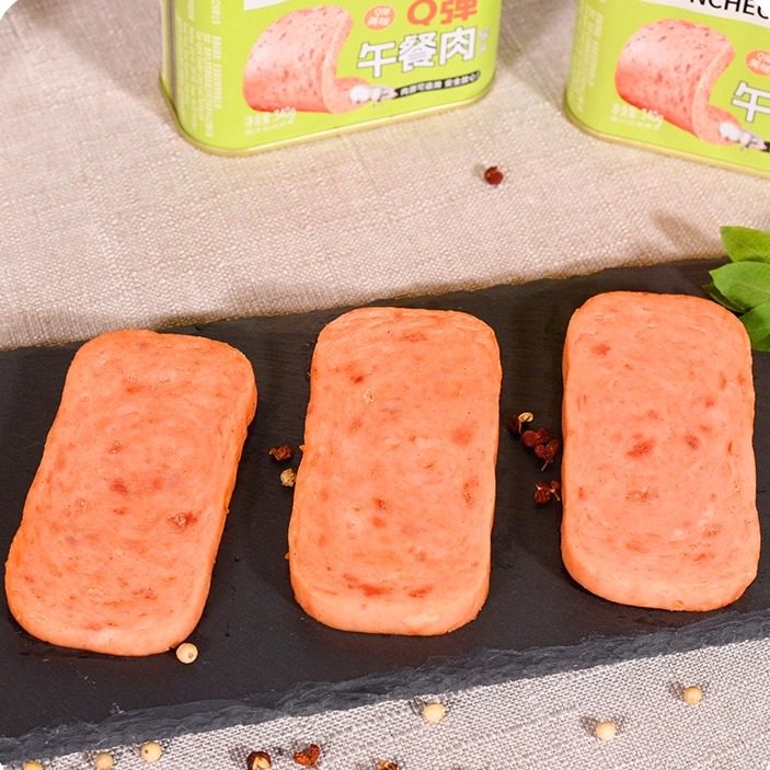 长城Q弹午餐肉罐头340g 火腿罐头小白猪午餐肉罐头速食方便面火锅,淘宝优惠券,粉丝福利购,淘宝优惠卷