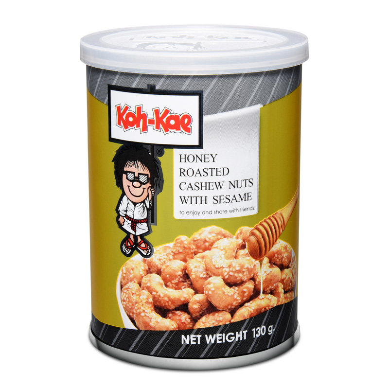 大哥蜂蜜芝麻焗130g*2罐装腰果 万升食品腰果