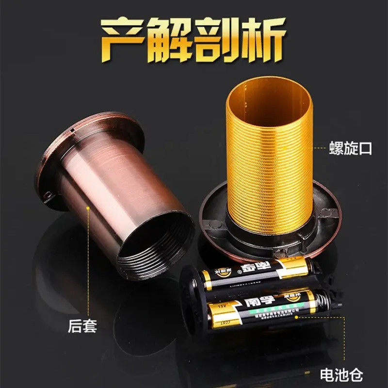 入户门堵孔洞门镜家用高清防盗门猫眼门镜防偷窥防拆防撬金属猫眼 - 图2