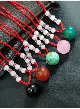 星球许愿石欧美转运珠玛瑙吊坠