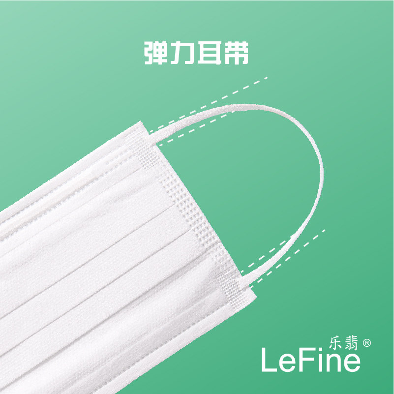 出口品牌乐翡一次性口罩三层无纺布防粉尘冬季防唾沫传播家庭盒装,淘宝优惠券,粉丝福利购,淘宝优惠卷