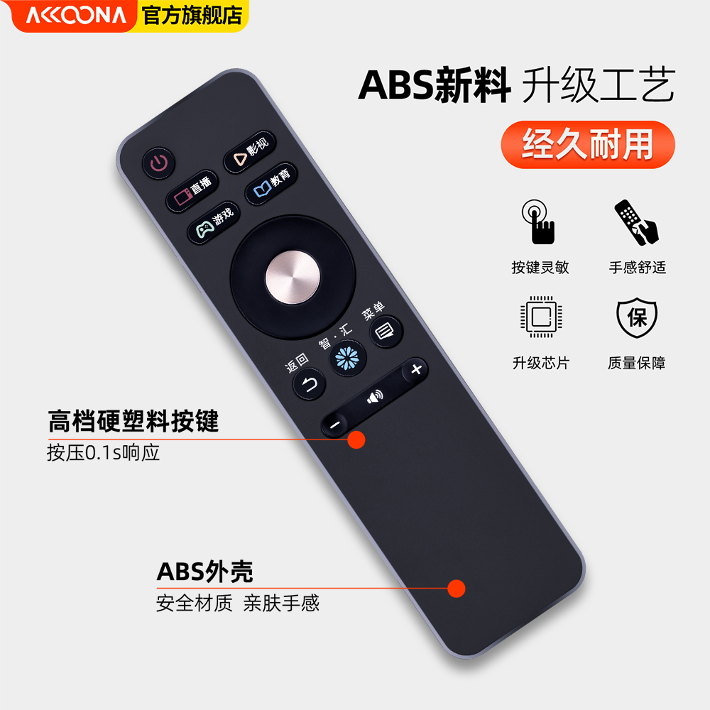 ACC适用海信电视机遥控器CN3A68通用CRF3A68语音LED50/55/60/65/70MU7000U 49M5600UC EC550UA EC750US摇控板 - 图2