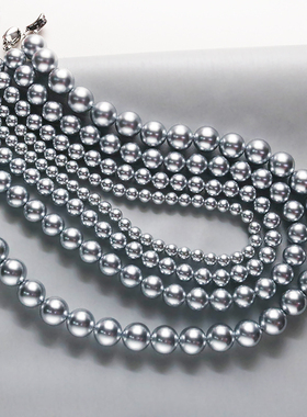 时尚气质施家珍珠项链女真多麻