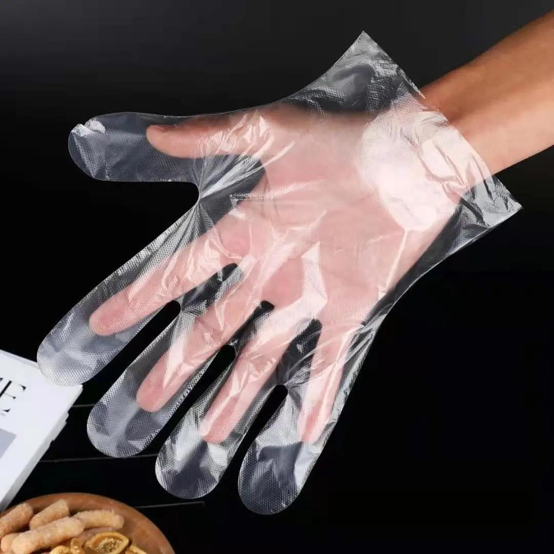 一次性手套商用厨房专用食品级手膜用餐饮食品家用透明塑料手套 - 图1