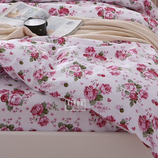 美式大花枕套一对纯棉2只成人大号全棉枕芯套单人学生一只装48x74